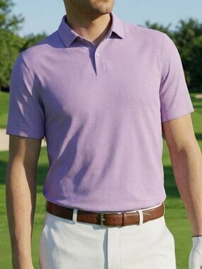 FootJoy Dri-Release Short Sleeve Golf Polo Shirt Purple XL